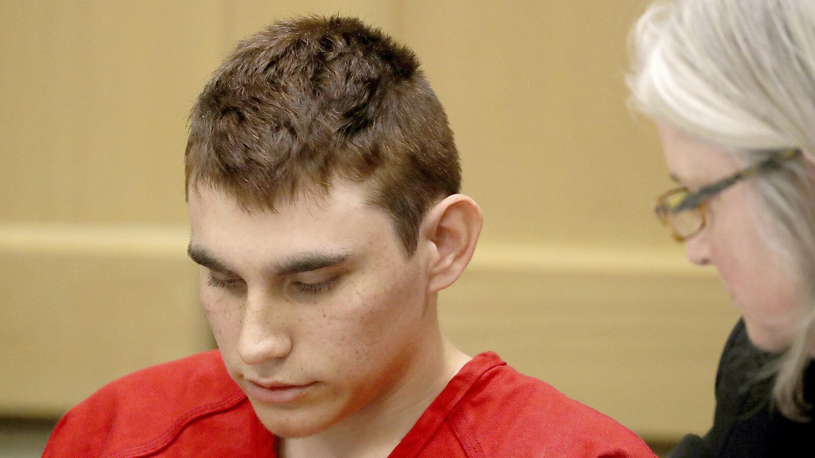 Comparution de Nikolas Cruz à la cour à Fort Lauderdale, en Floride.
