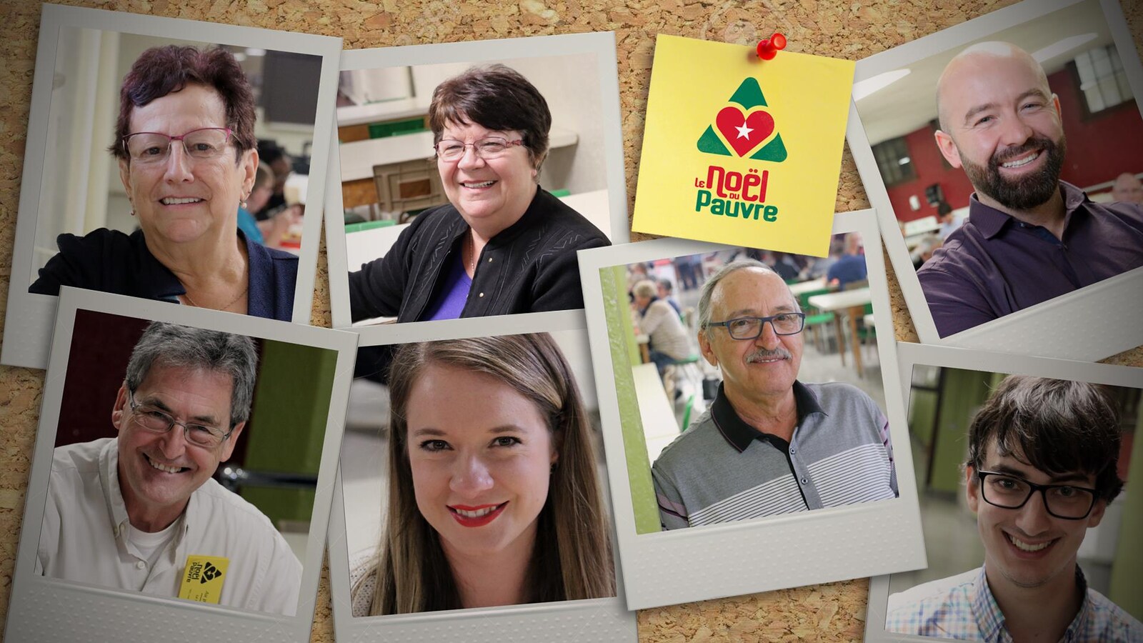 Portrait des bénévoles participants au Téléthon le Noël du pauvre.
