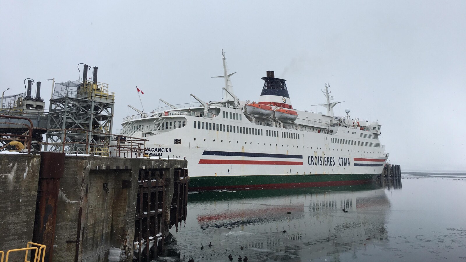 Le traversier au débarcadère de North Sydney