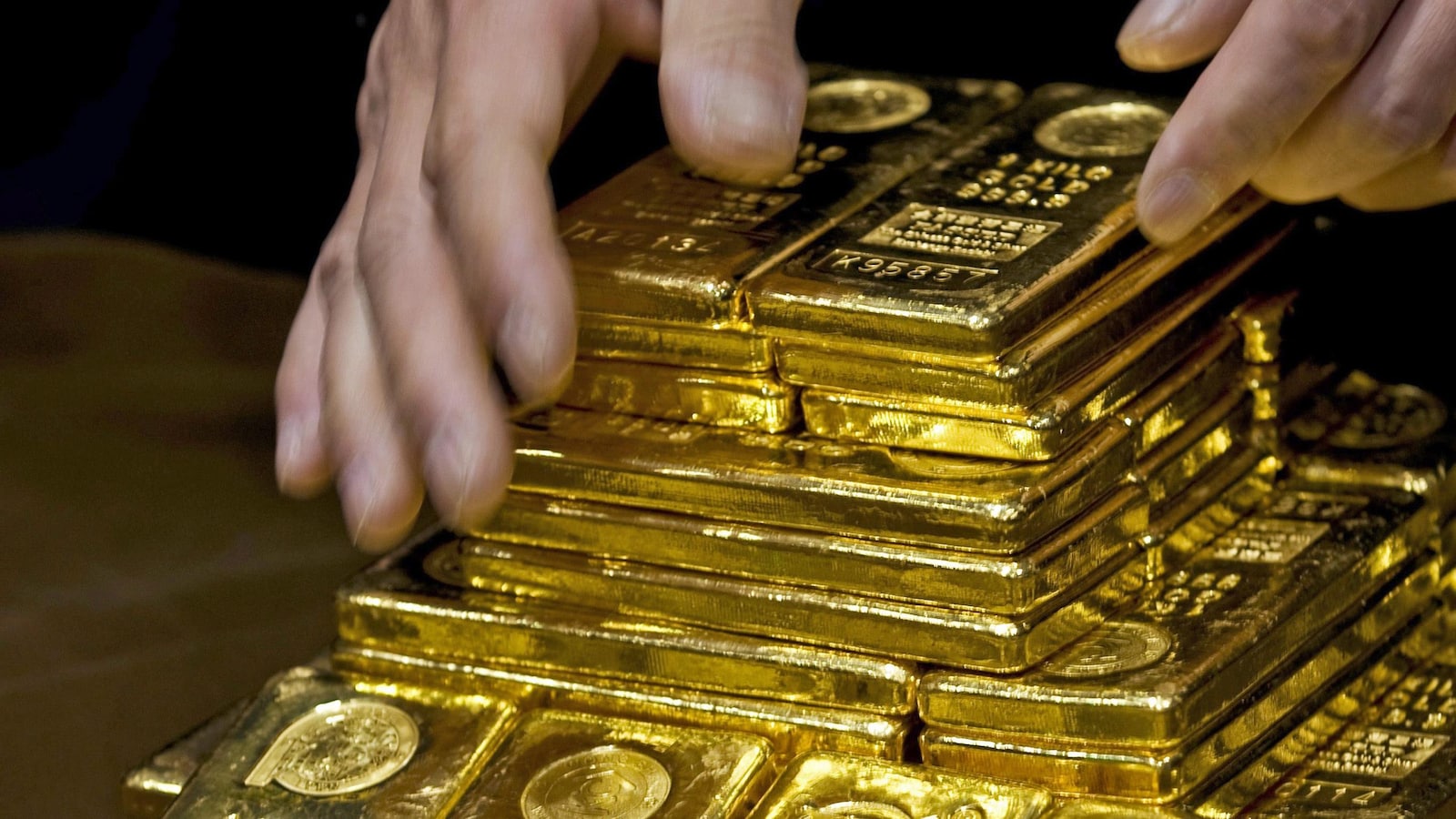 Des lingots d'or