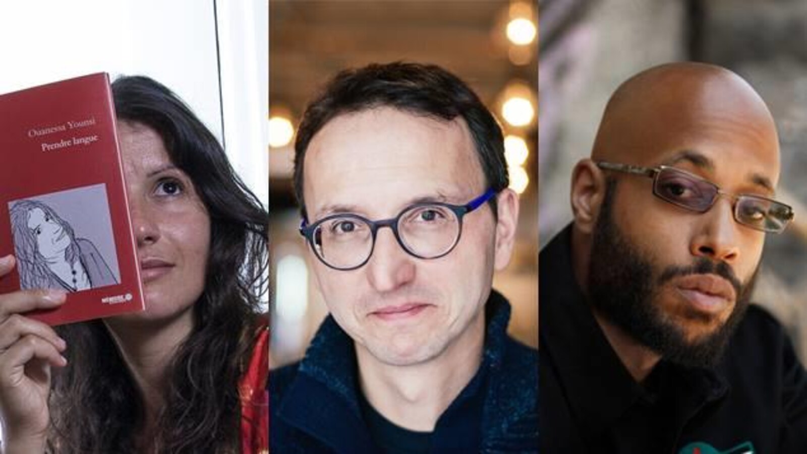 Les poètes Ouanessa Younsi, Charles Sagalane et Webster