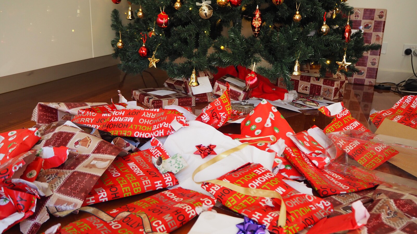 Wrapping paper from Christmas Day