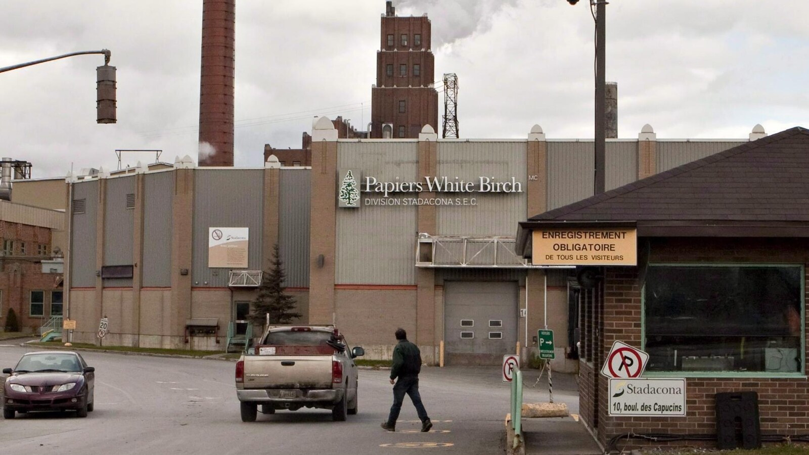 L’usine de Papiers White Birch, à Québec