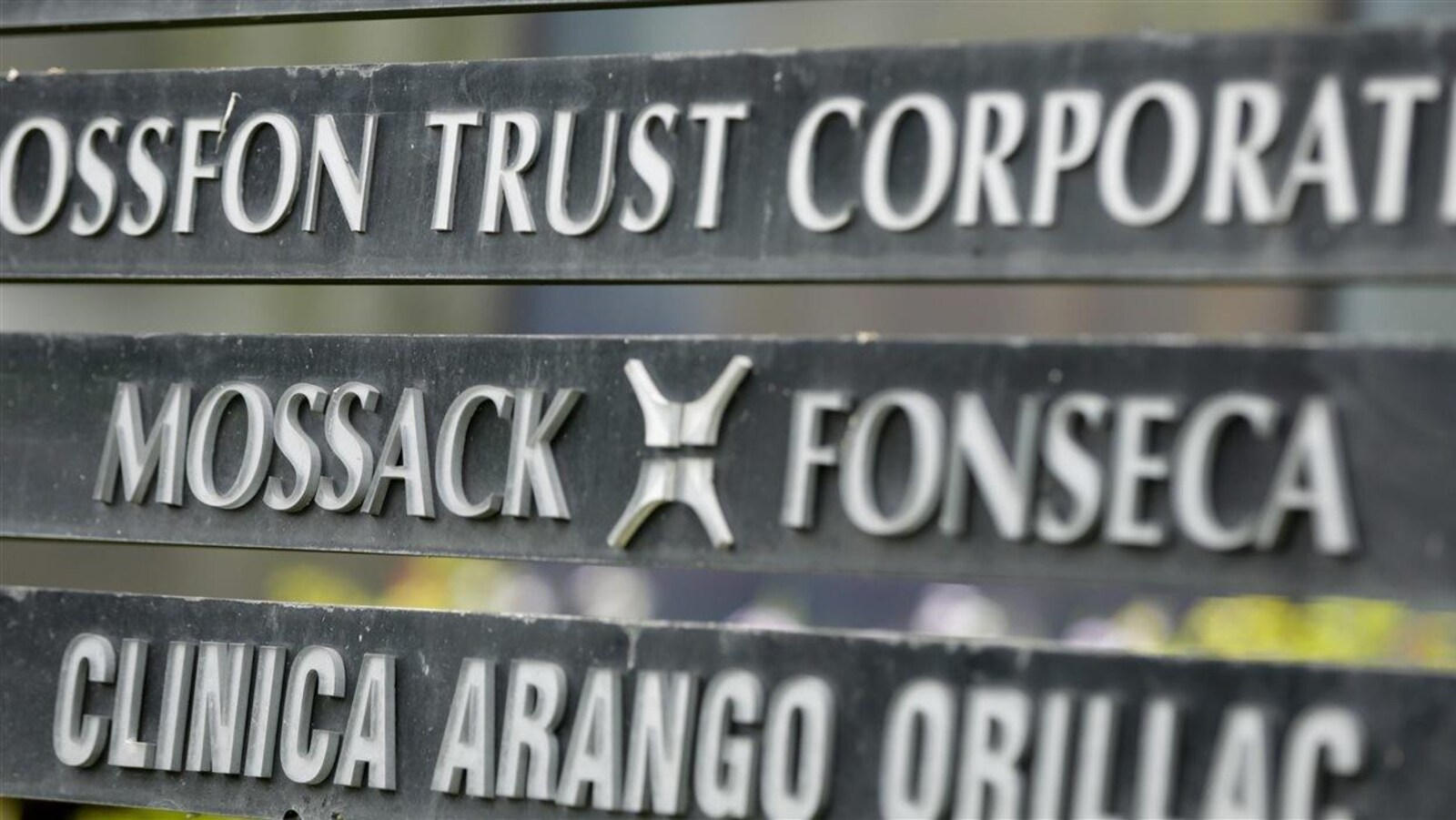 L'enseigne du cabinet Mossack Fonseca