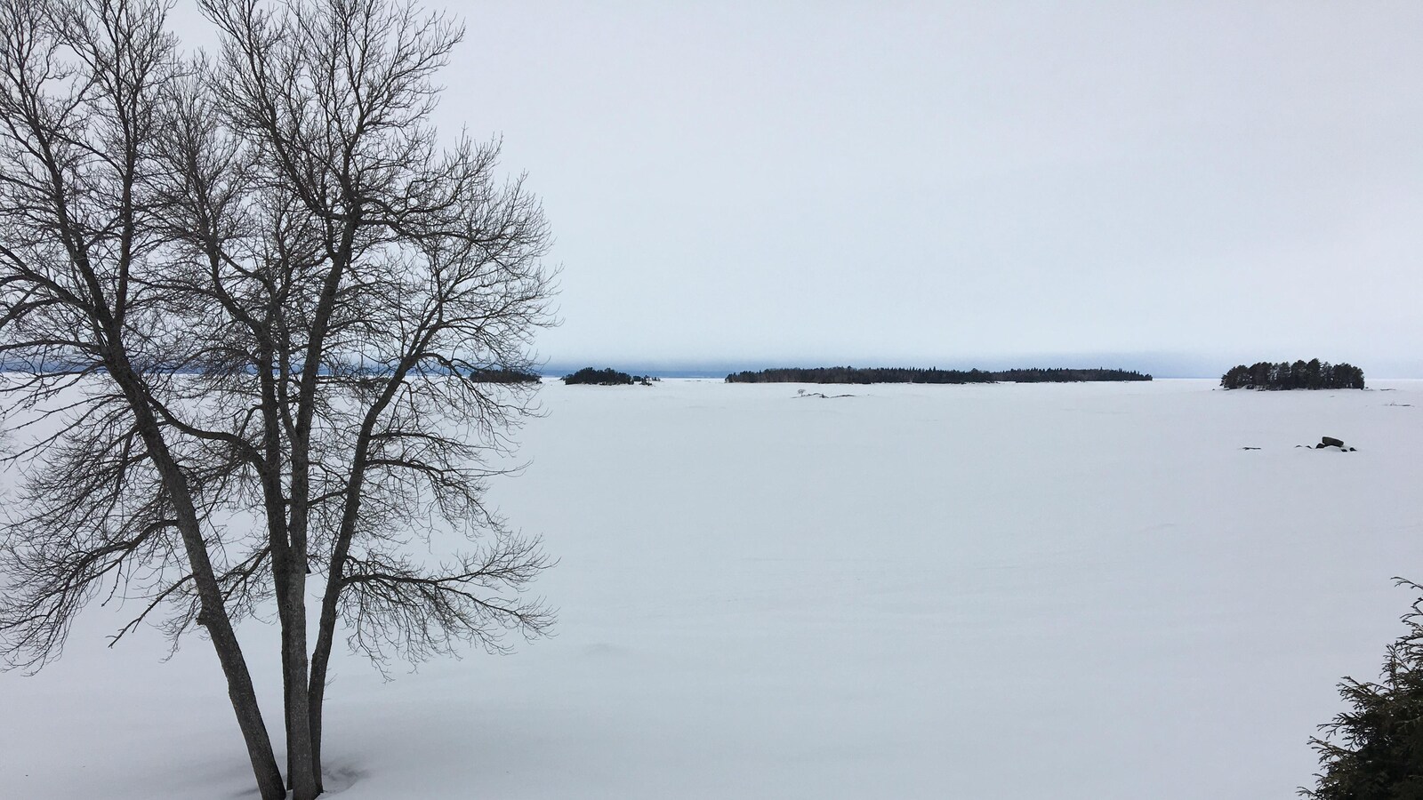 Iles du lac Saint-Jean en hiver