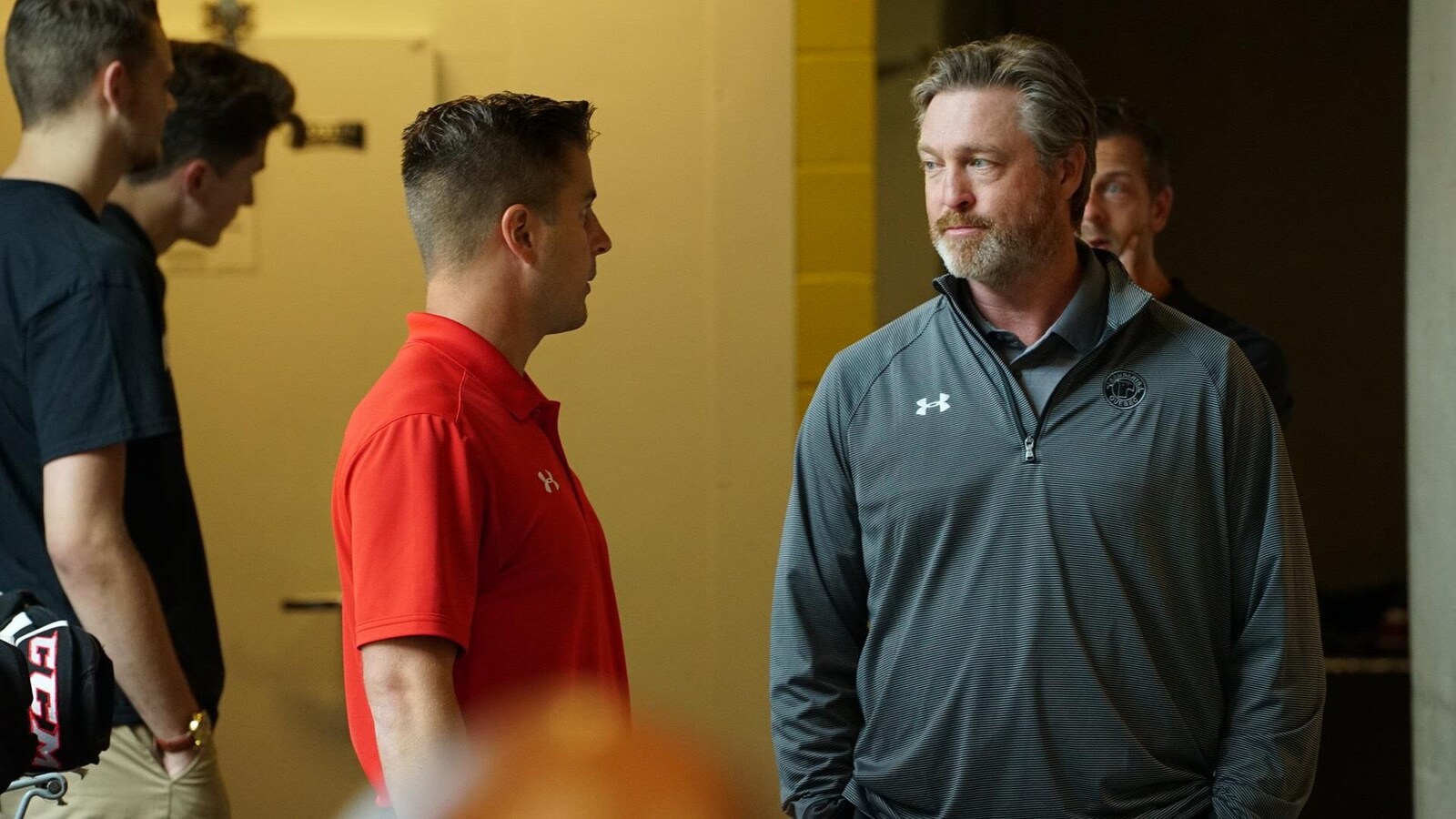 Patrick Roy, directeur général et entraîneur-chef des Remparts de Québec, la veille du début du camp d'entraînement de son équipe en août 2018