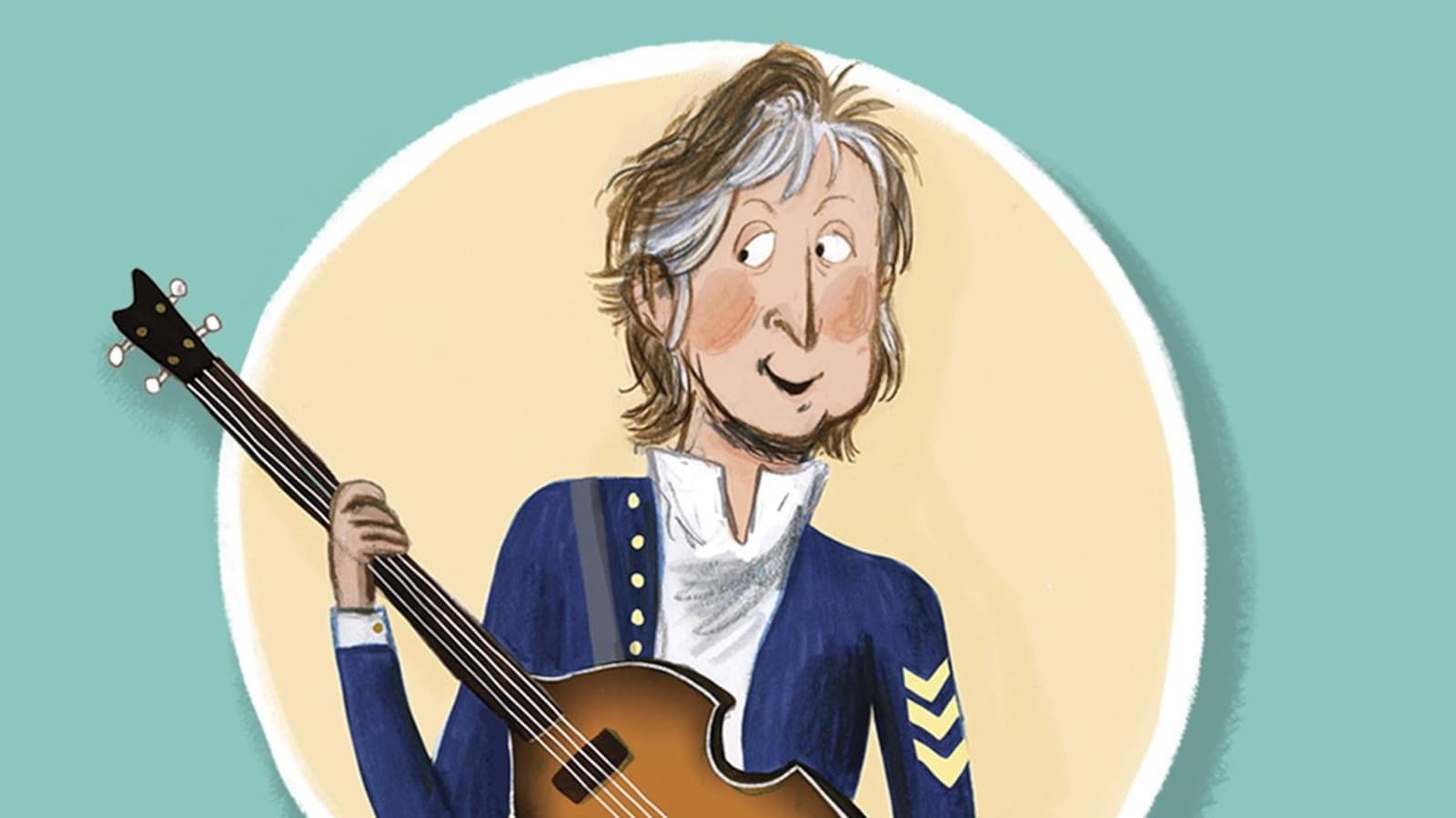Une illustration de Paul McCartney dans le livre pour enfants <em>Hey Grandude!</em>.