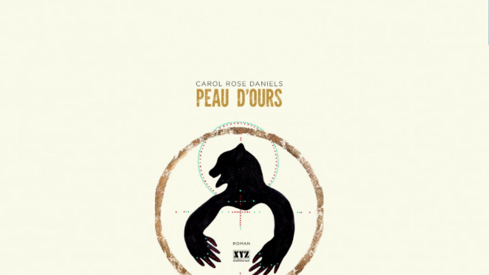 On peut voir l'ombre d'un ours sur la page couverture du roman Peau d'ours.