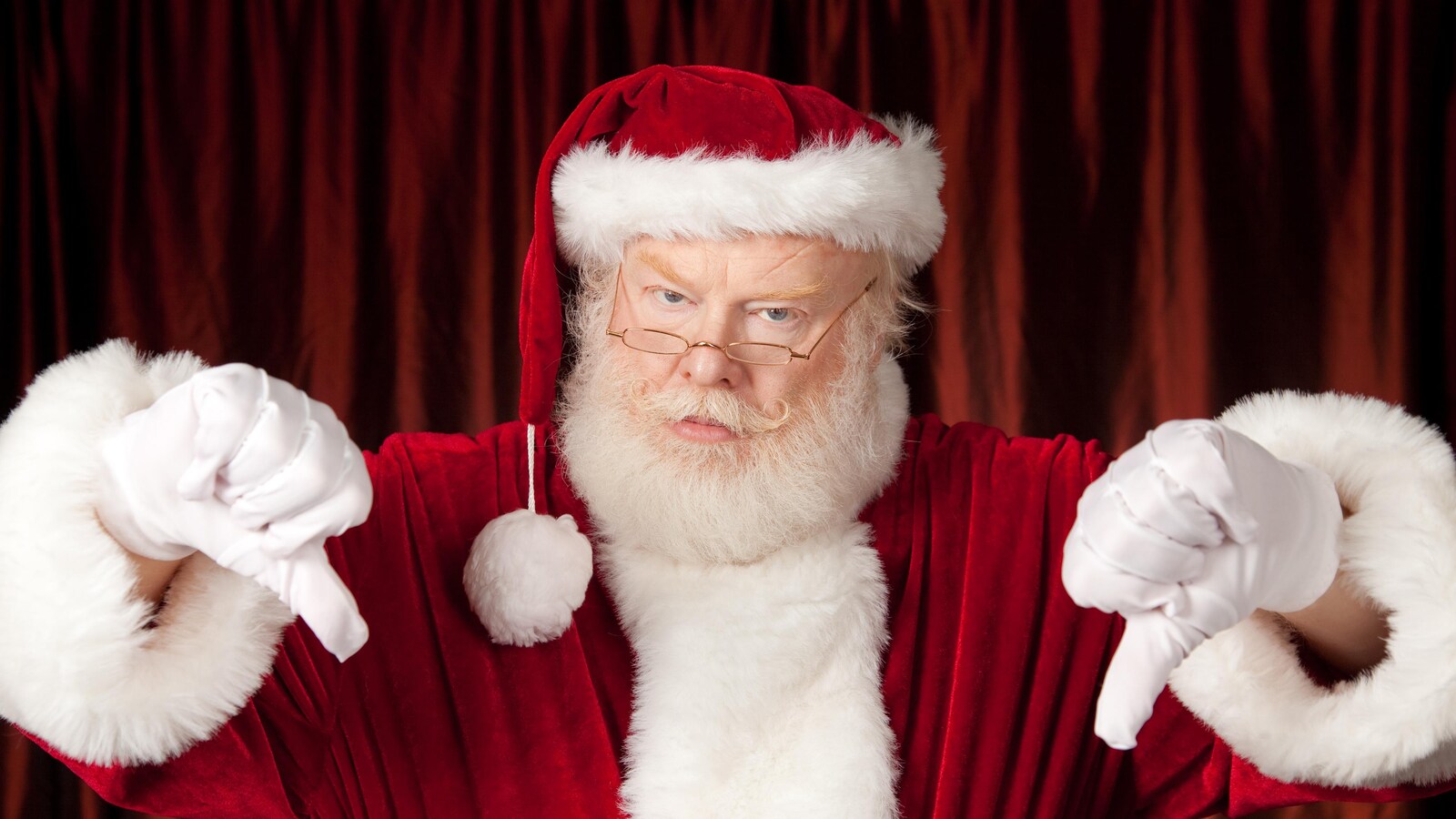C'est un Père Noël fâché.