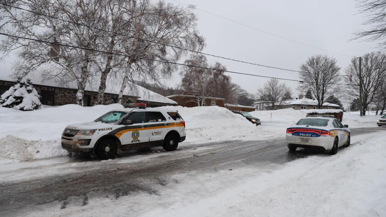Une perquisition a notamment eu lieu dans cette résidence du secteur Saint-Romuald, sur la rive sud de Québec.