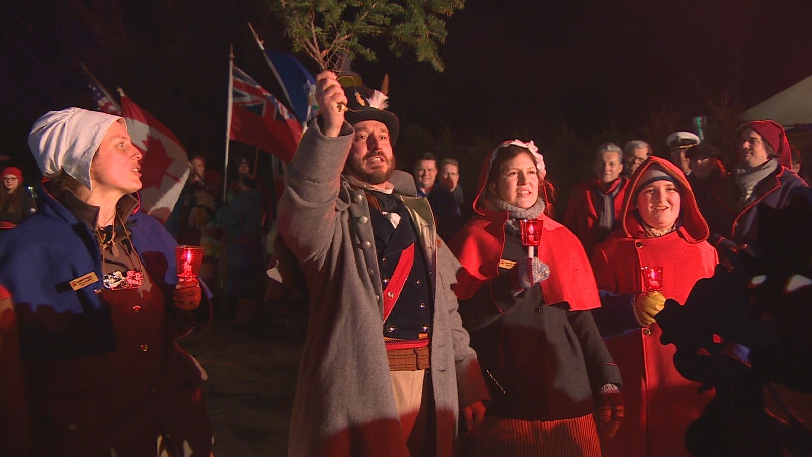 La famille Perron-Beaudry a officiellement lancé le 48e Festival du Voyageur.