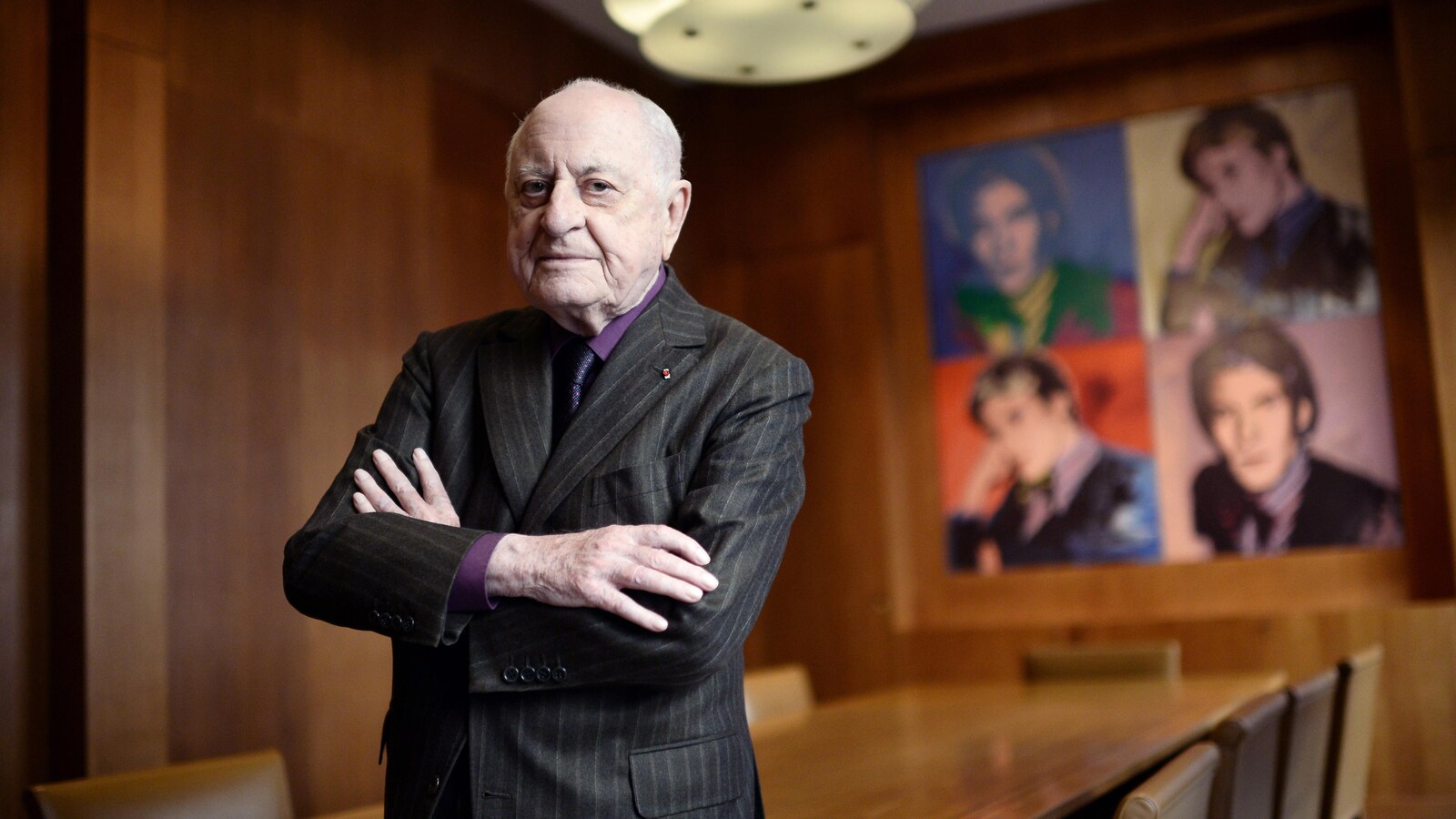 L'homme d'affaires et mécène français Pierre Bergé