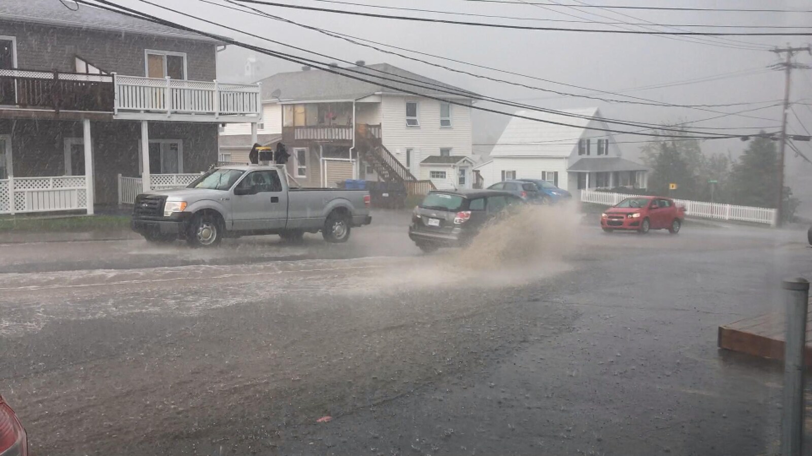 Pluies diluviennes à Gaspé