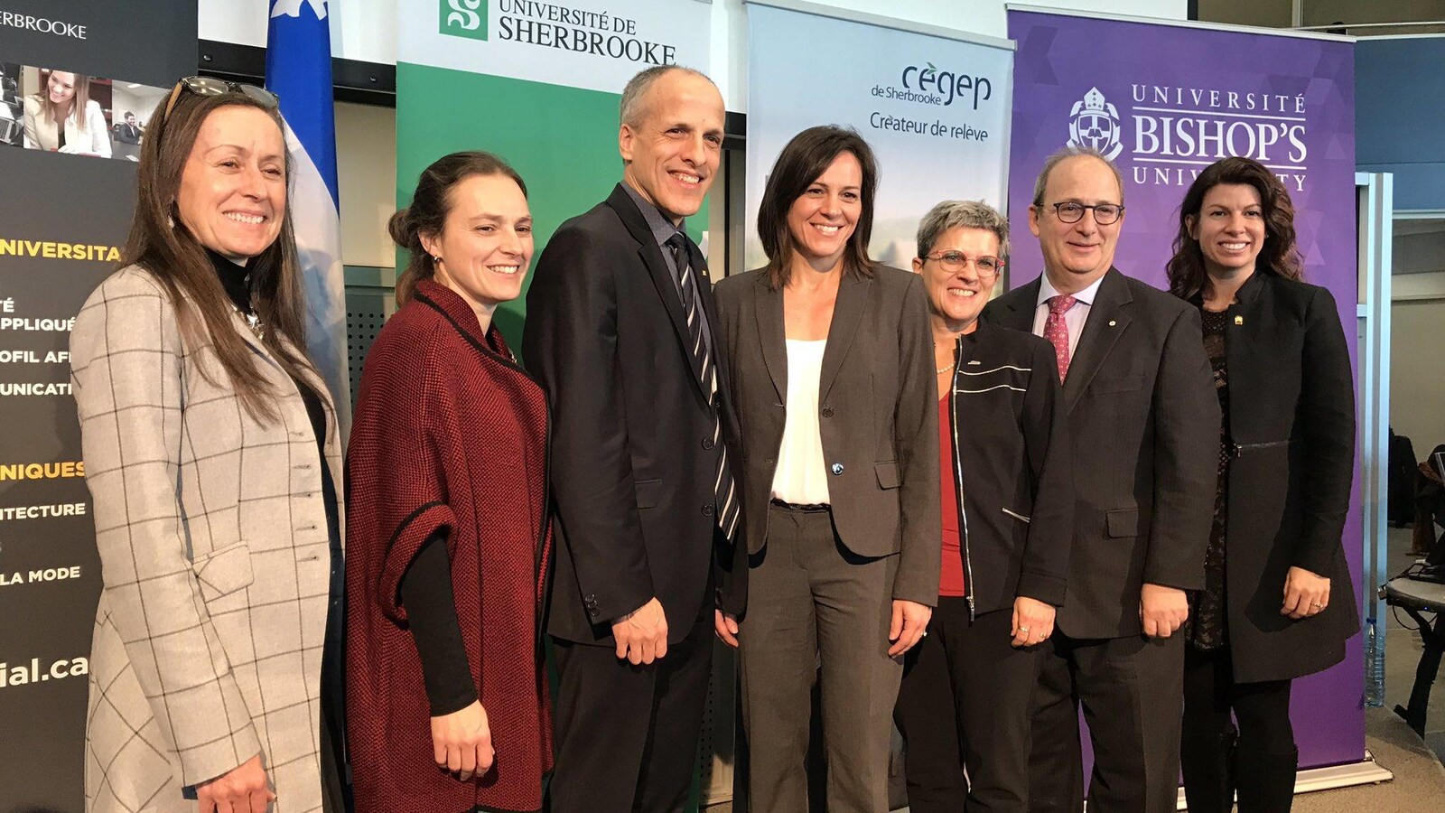 Des représentants des maisons d'enseignement membres du pôle universitaire.