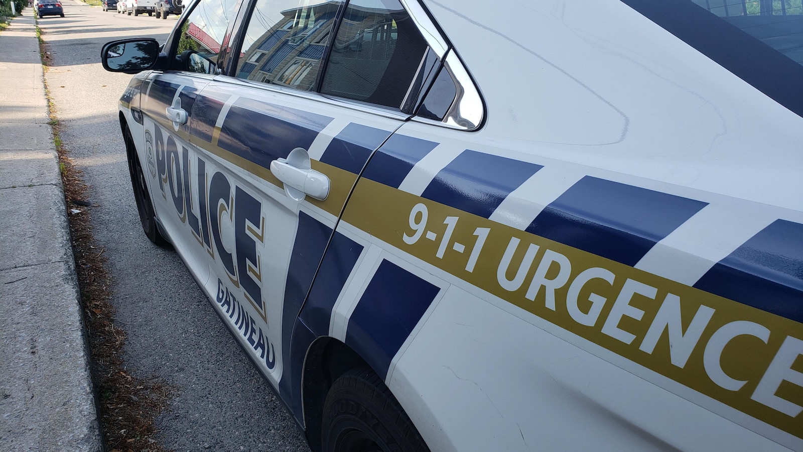 Un véhicule du Service de police de la Ville de Gatineau.