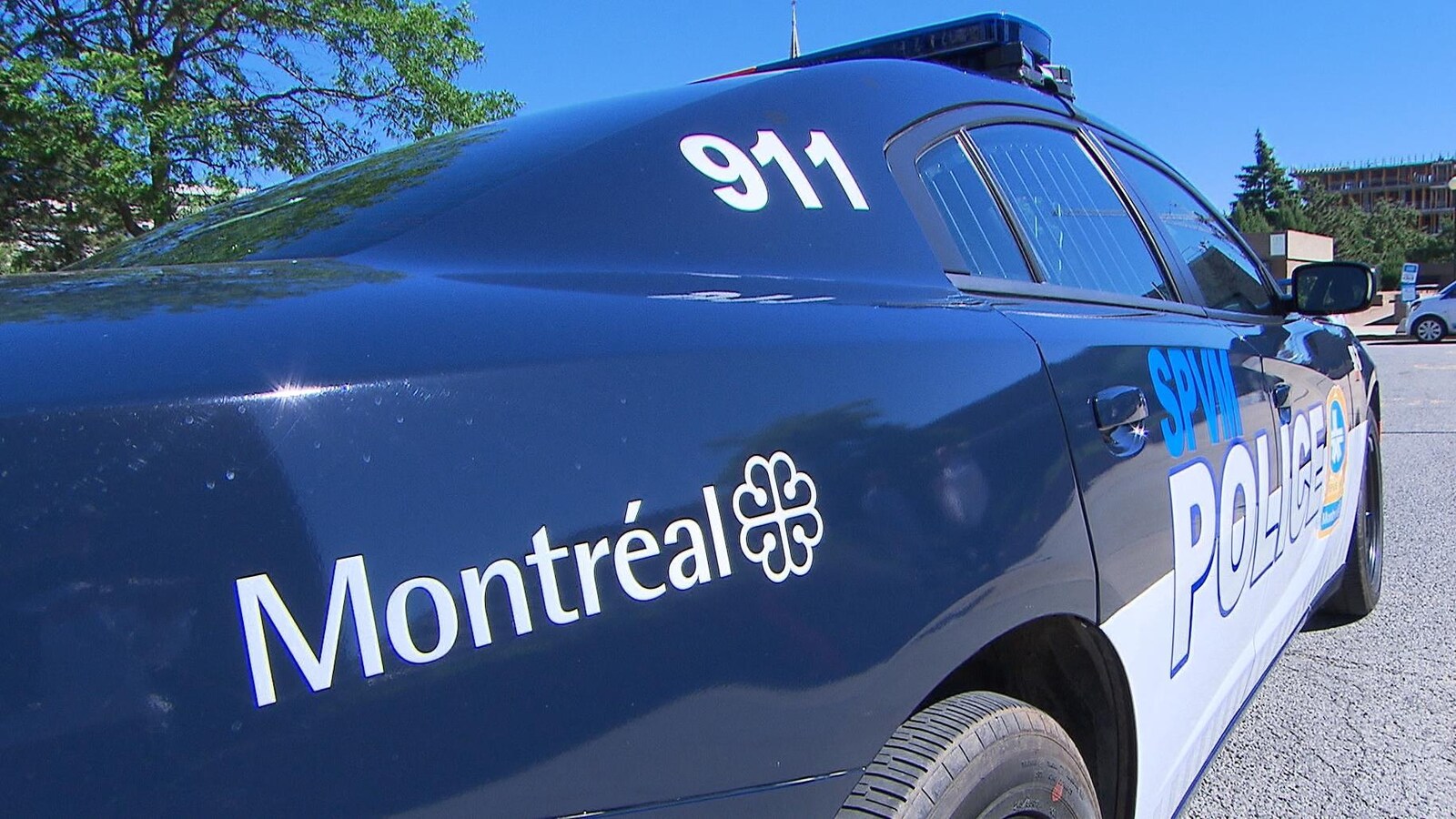 Voiture de patrouille du Service de police de la Ville de Montréal (SPVM).