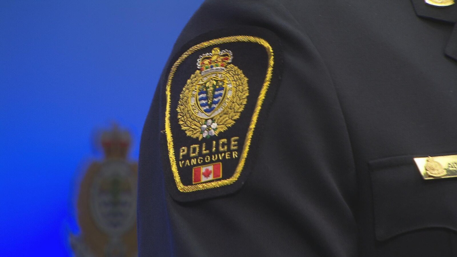 Un écusson de la police de Vancouver