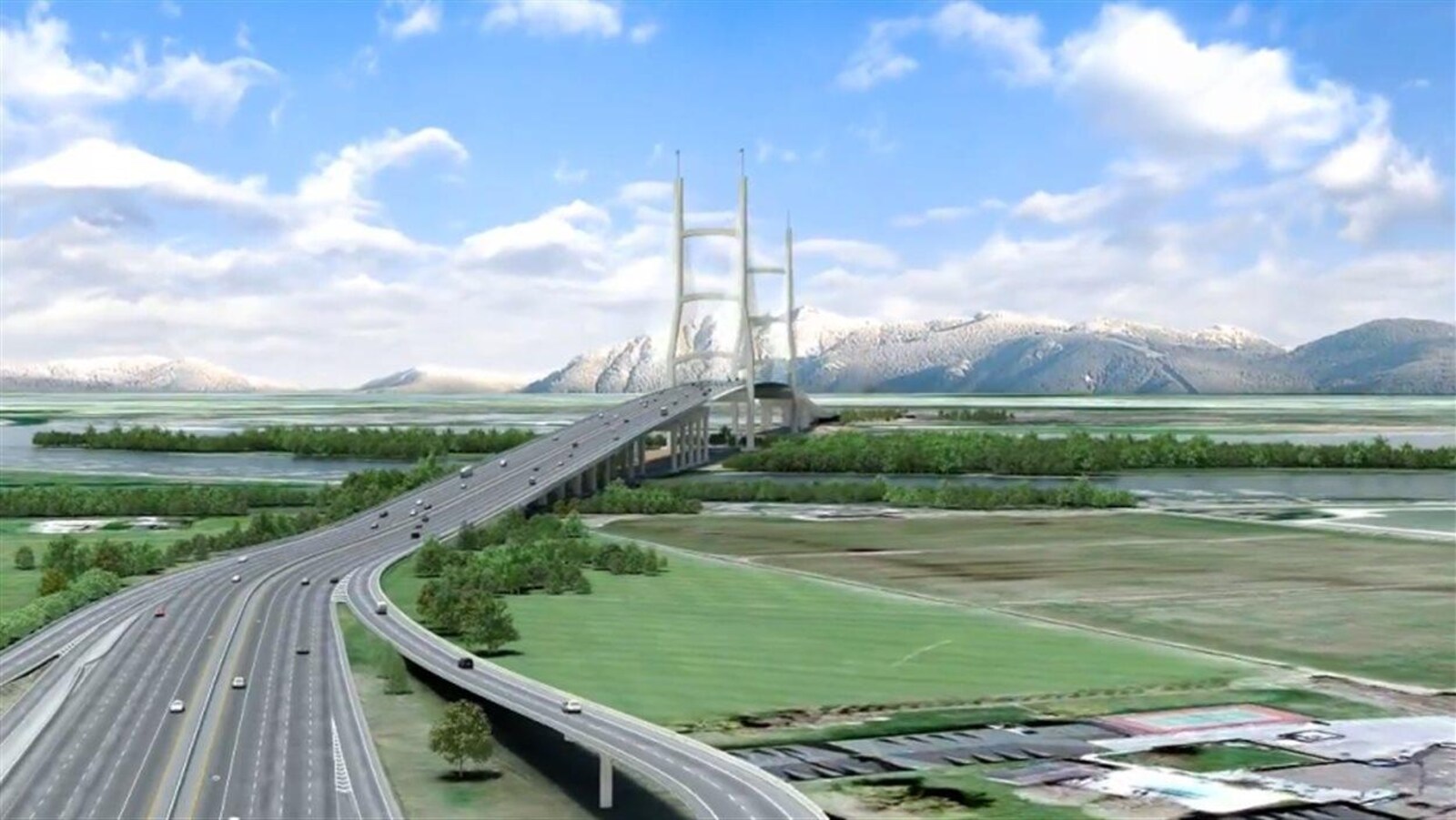 Le projet de pont qui remplacerait le tunnel George-Massey