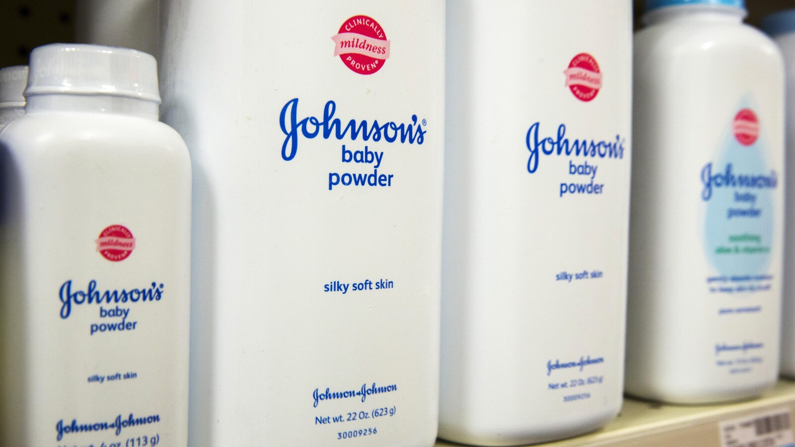 Poudre pour bébé Johnson & Johnson.