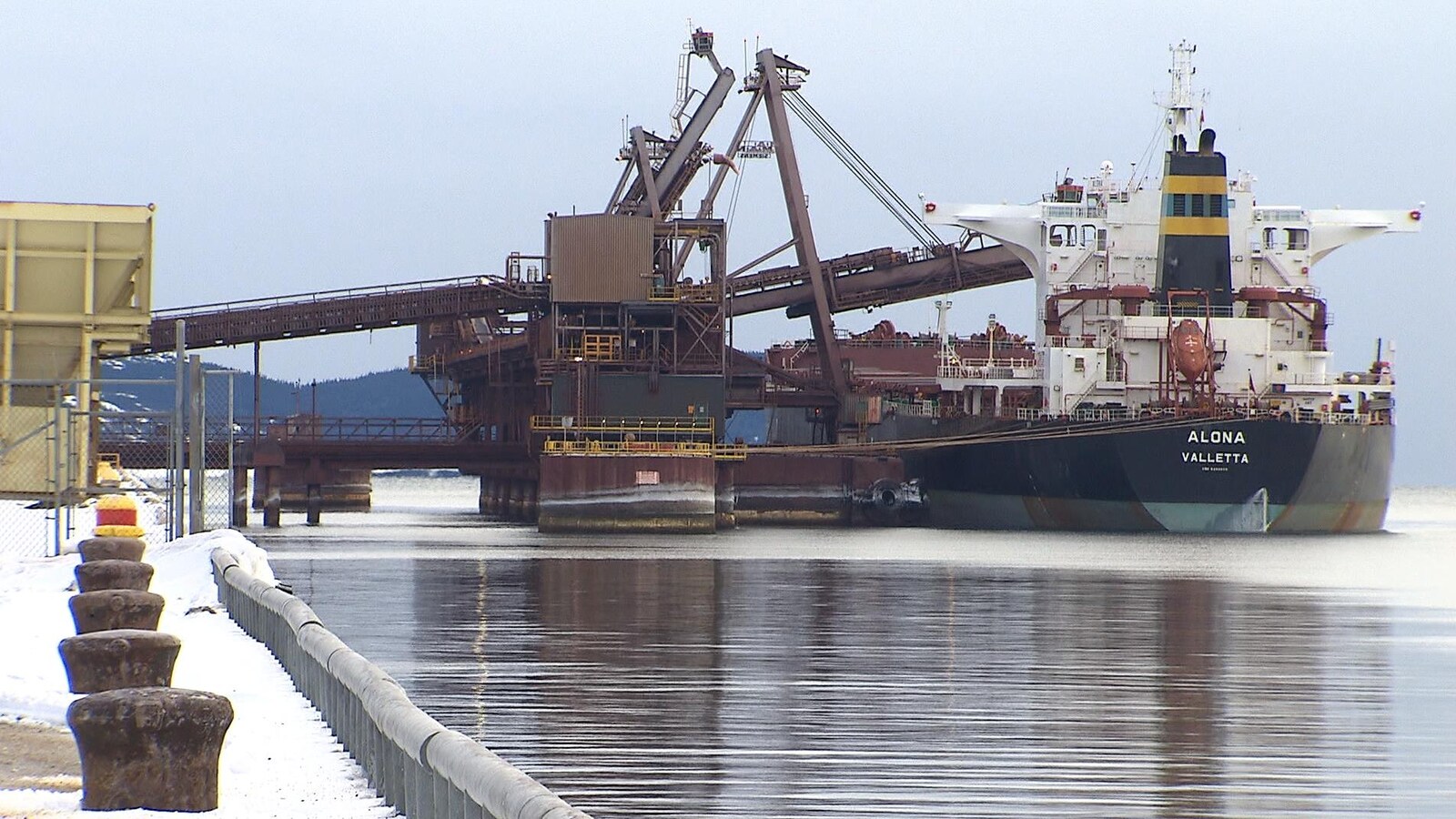 Le quai de chargement de Rio Tinto IOC, à Sept-Îles
