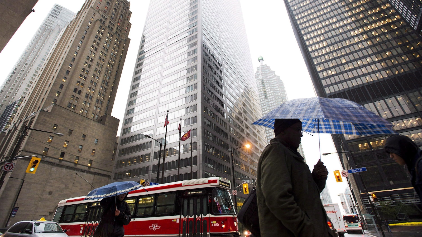 Le quartier des affaires au centre-ville de Toronto