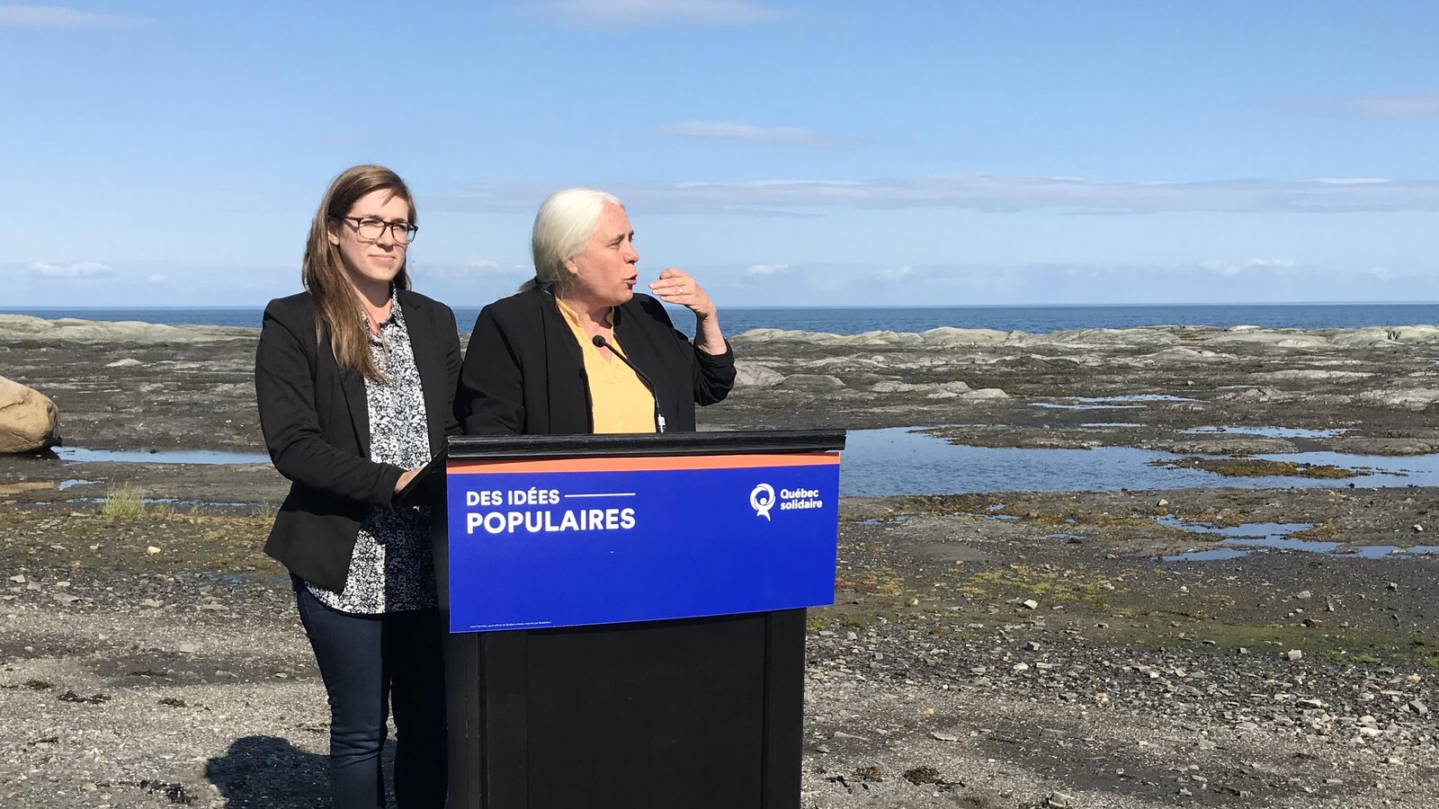 La co-porte-parole de Québec solidaire Manon Massé