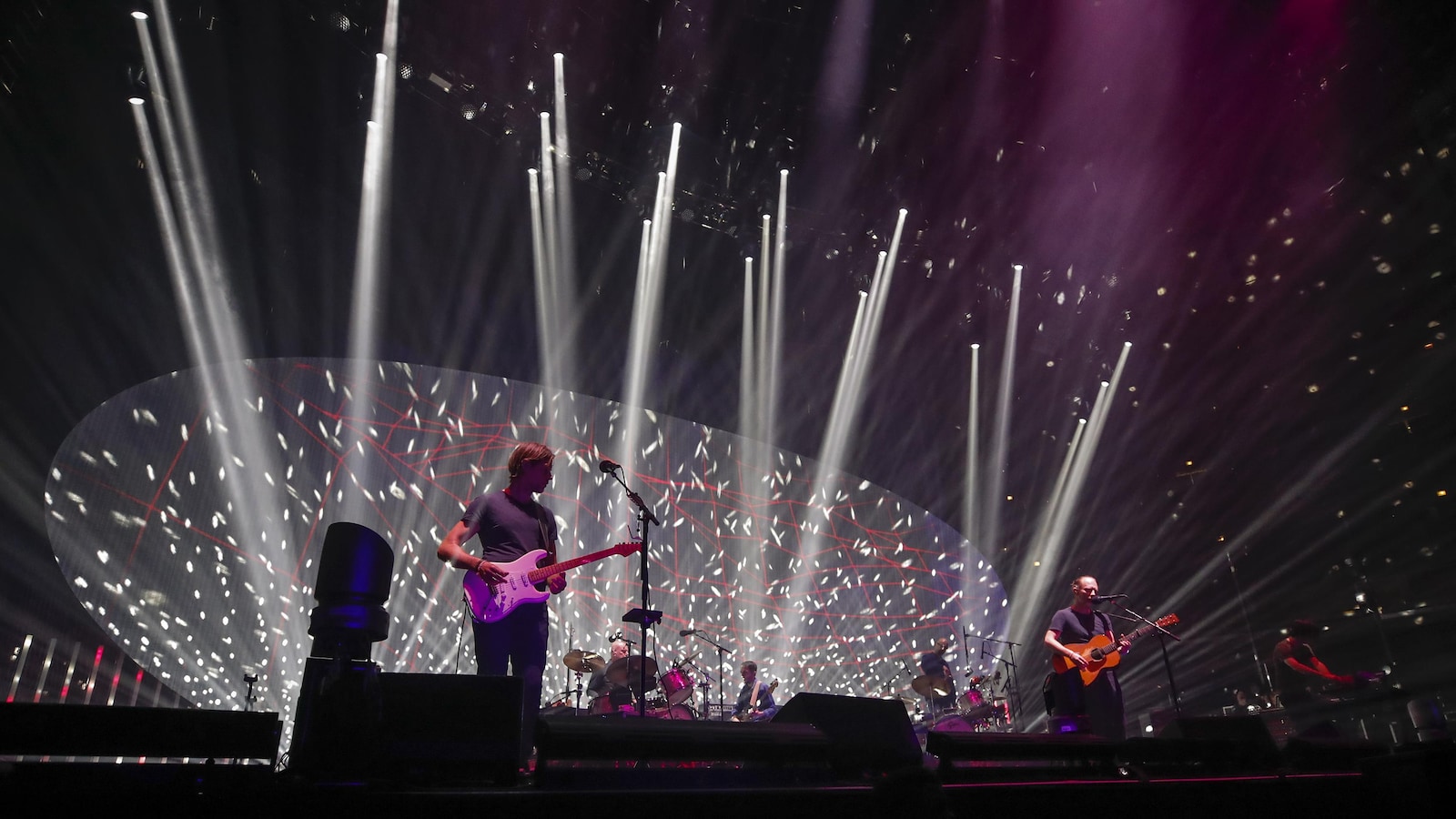 Radiohead, lors de son passage à Chicago le 6 juillet 2018.