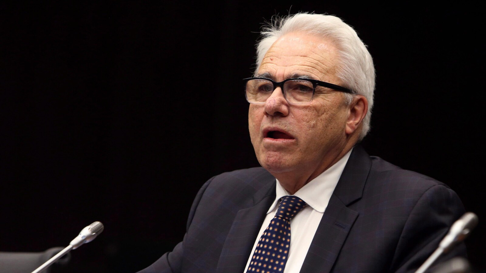 Raymond Théberge lors d'une rencontre sur le comité sur les langues officielles.