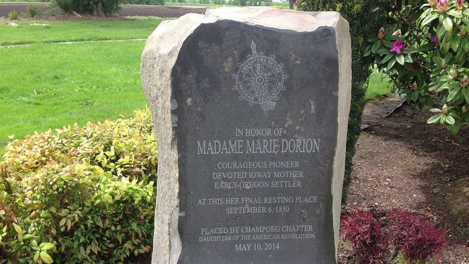 La tombe de Marie Iowa Dorion