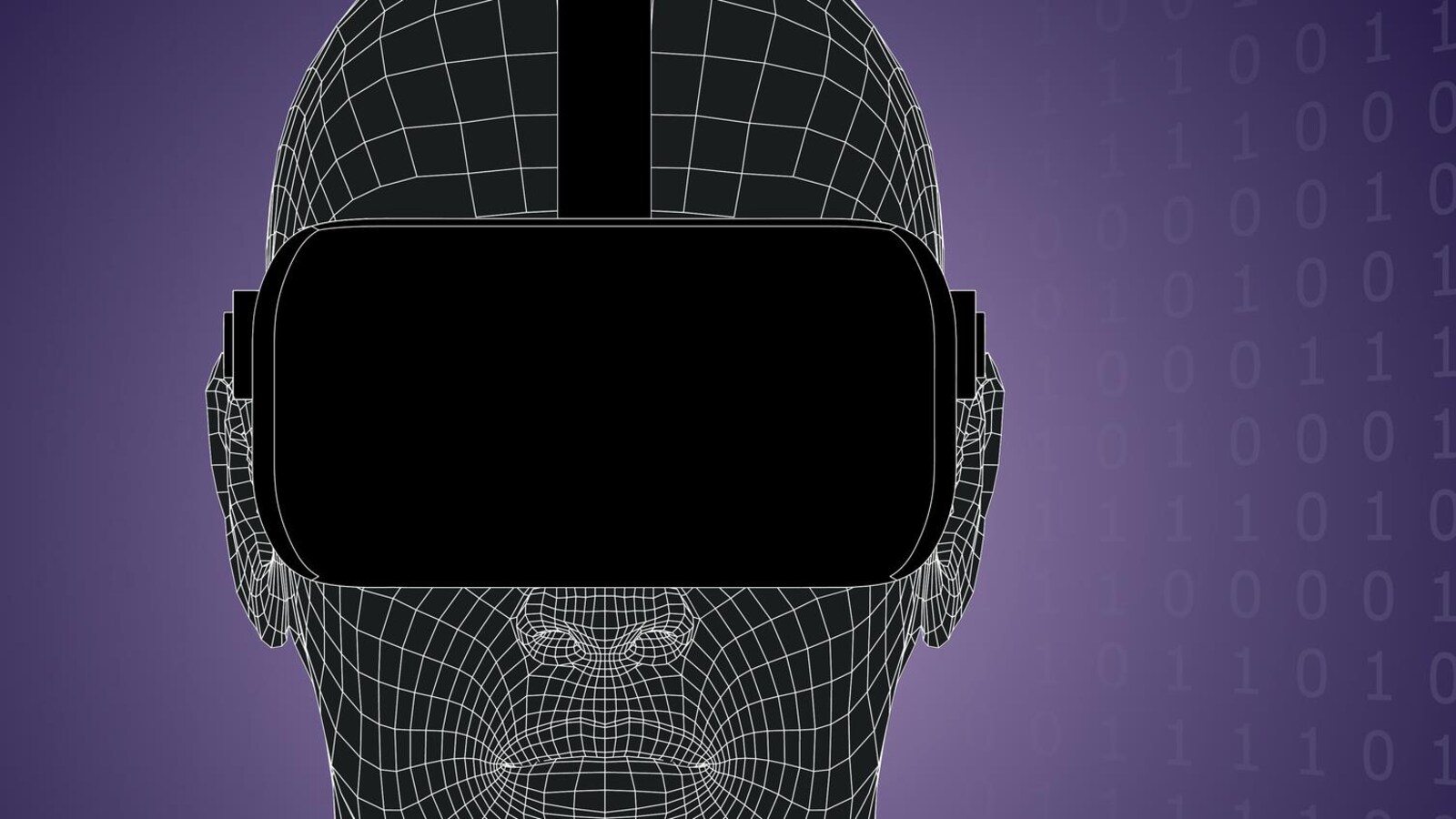 Illustration d'un masque de réalité virtuelle.