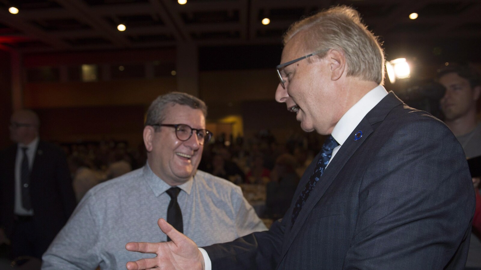 Régis Labeaume et Jean-Francois Lisée.