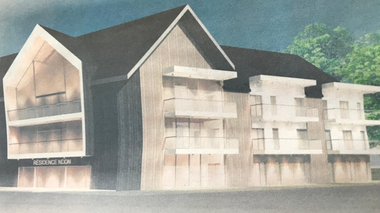 Une photo de la future résidence pour personnes retraitées située à Notre-Dame-du-Nord.