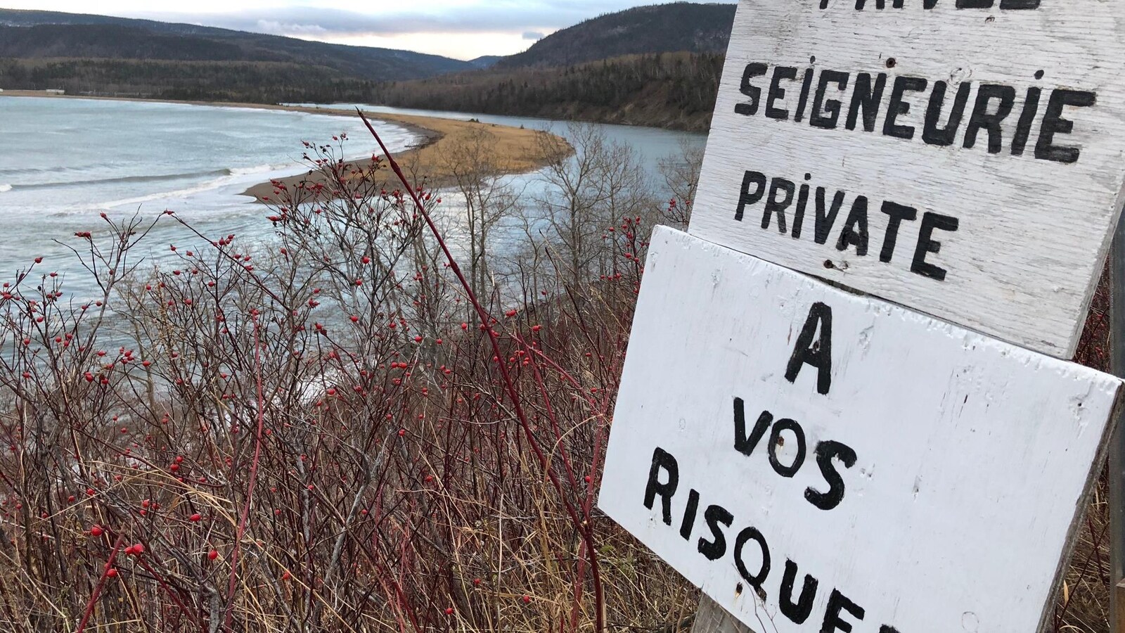 La Seigneurie de la rivière Madeleine est interdite d'accès.