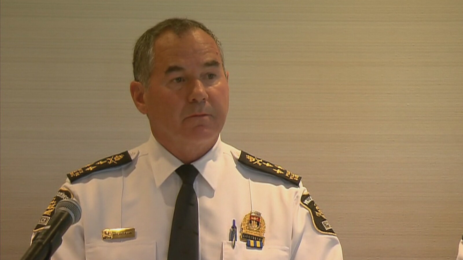 Le chef du Service de police de la Ville de Québec, Robert Pigeon