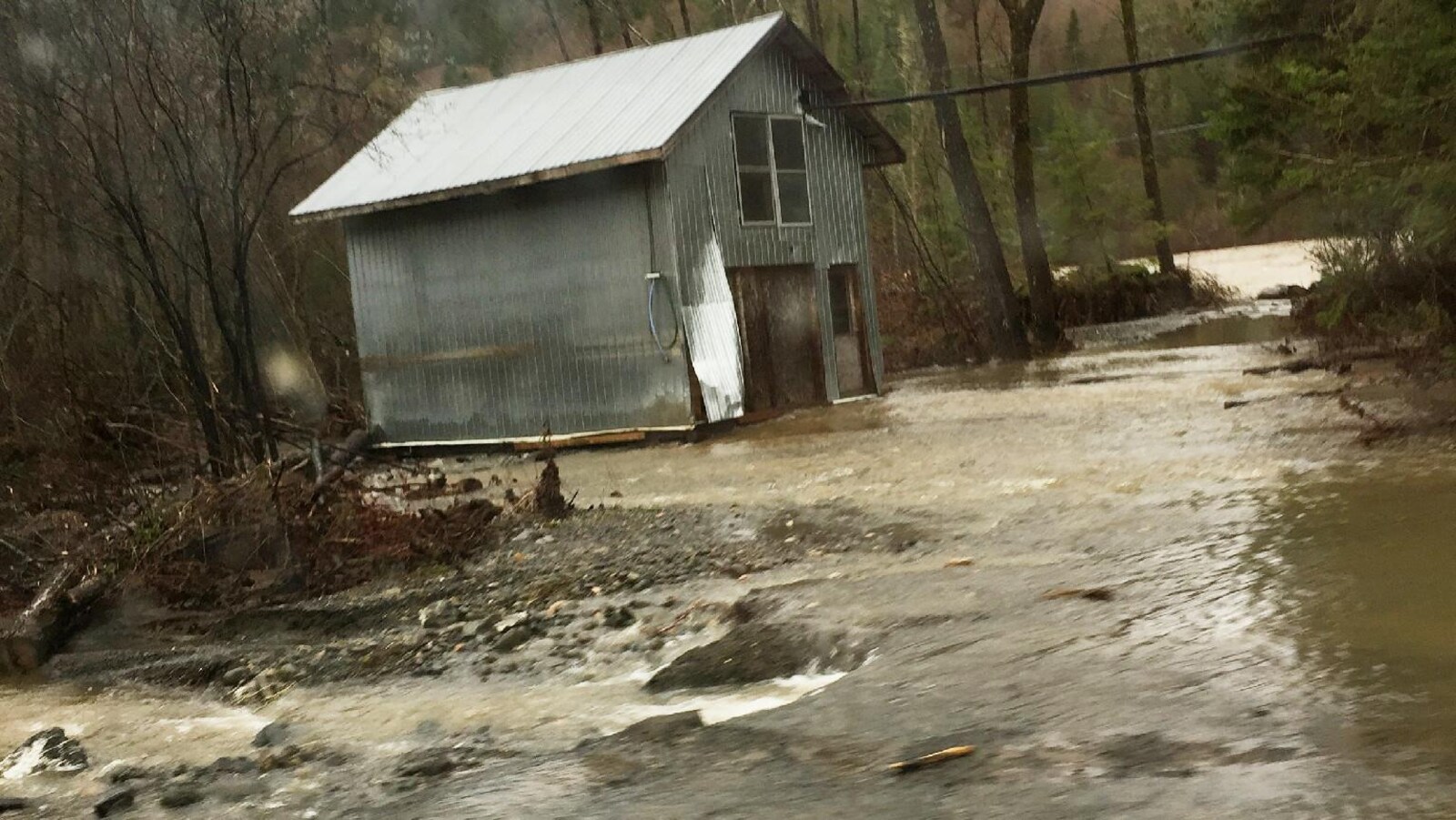 Débordement de la rivière Sainte-Anne