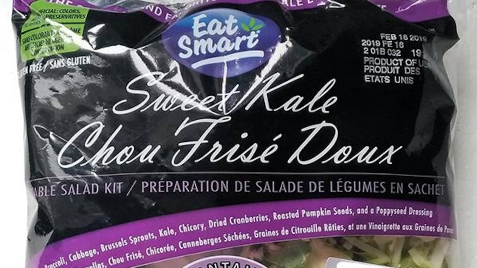 Un sachet de salade de légumes