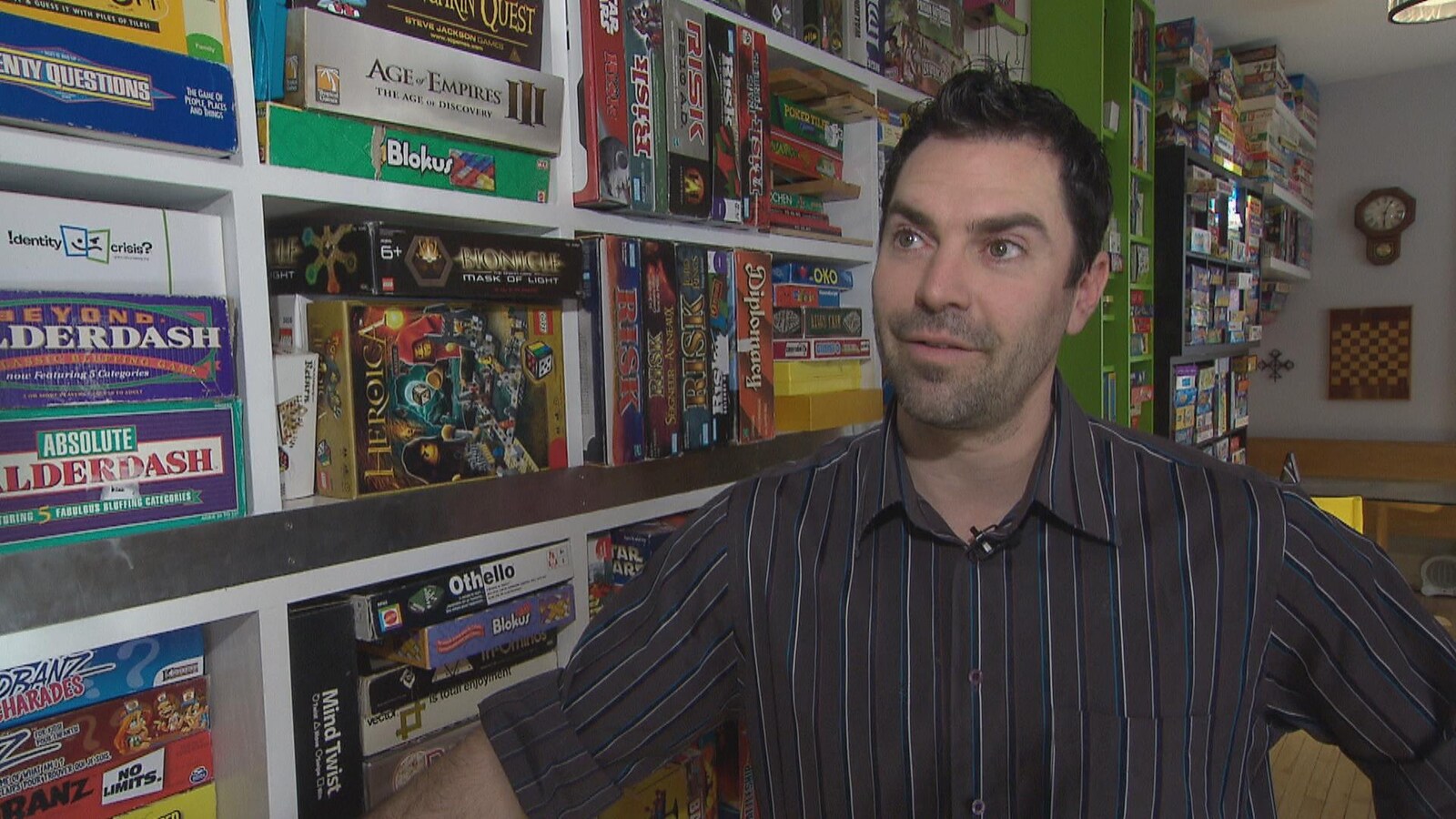 Sébastien Després en entrevue, dans son commerce de Shediac.