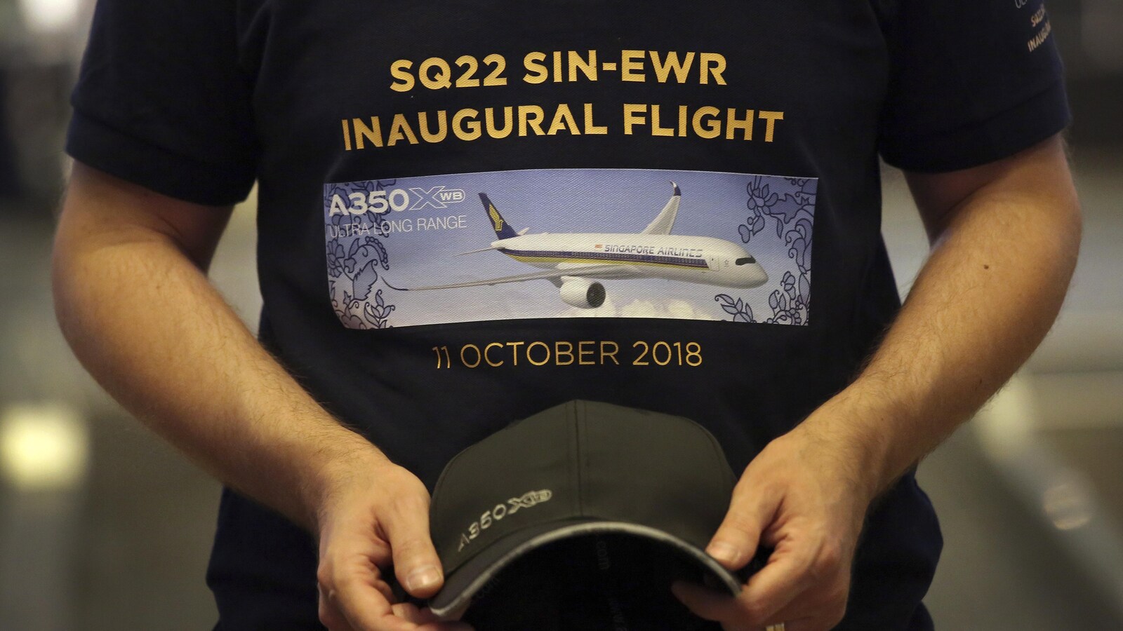 Le vol SQ22, Singapour New York a atterri à Newark après près de 18 heures de vol, le plus long vol du monde.