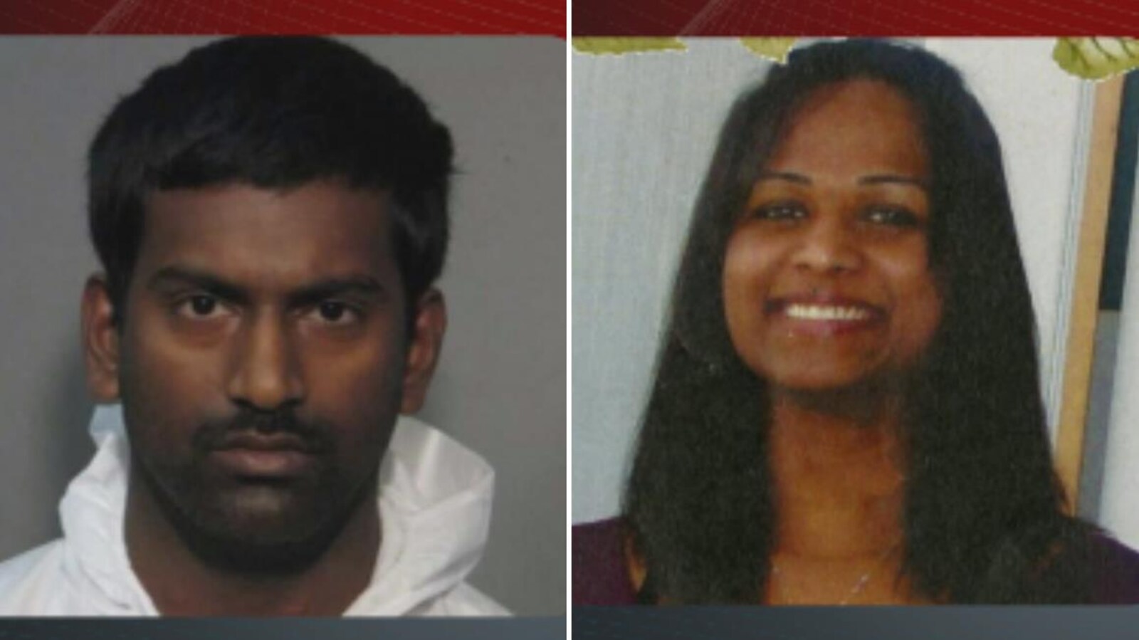 Sivaloganathan Thanabalasingam et sa présumée victime Anuja Baskaran. Photos : La Presse