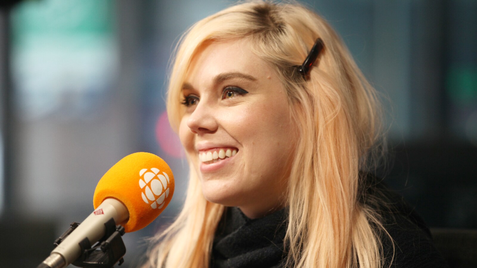 Stéphanie Harvey en studio