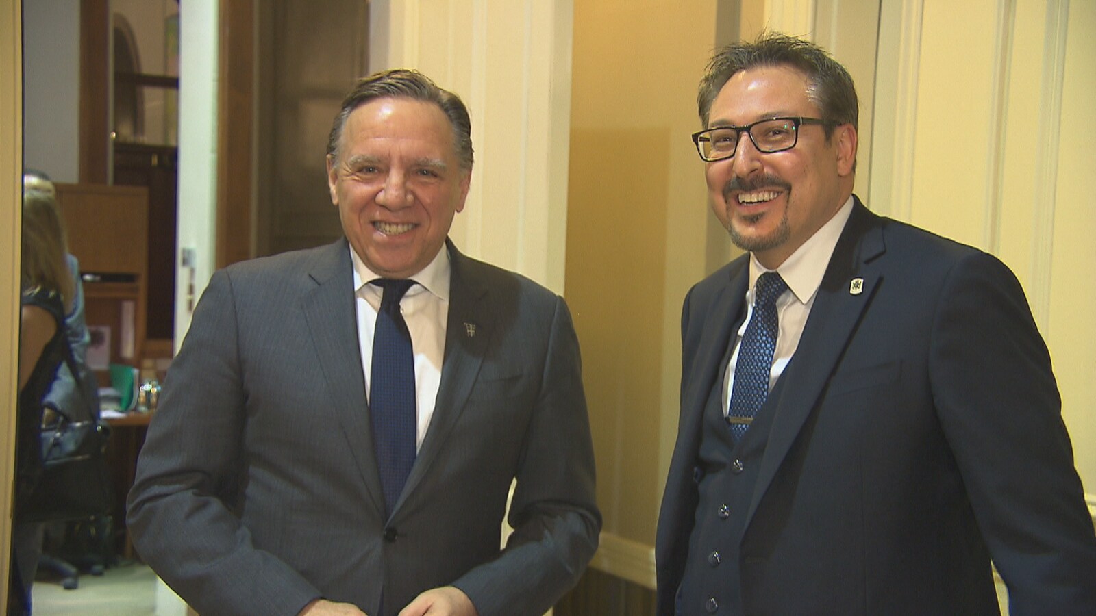 Le maire de Sherbrooke a rencontré le premier ministre François Legault.