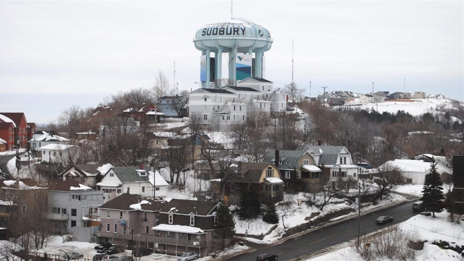 Le centre-ville du Grand Sudbury en Ontario.