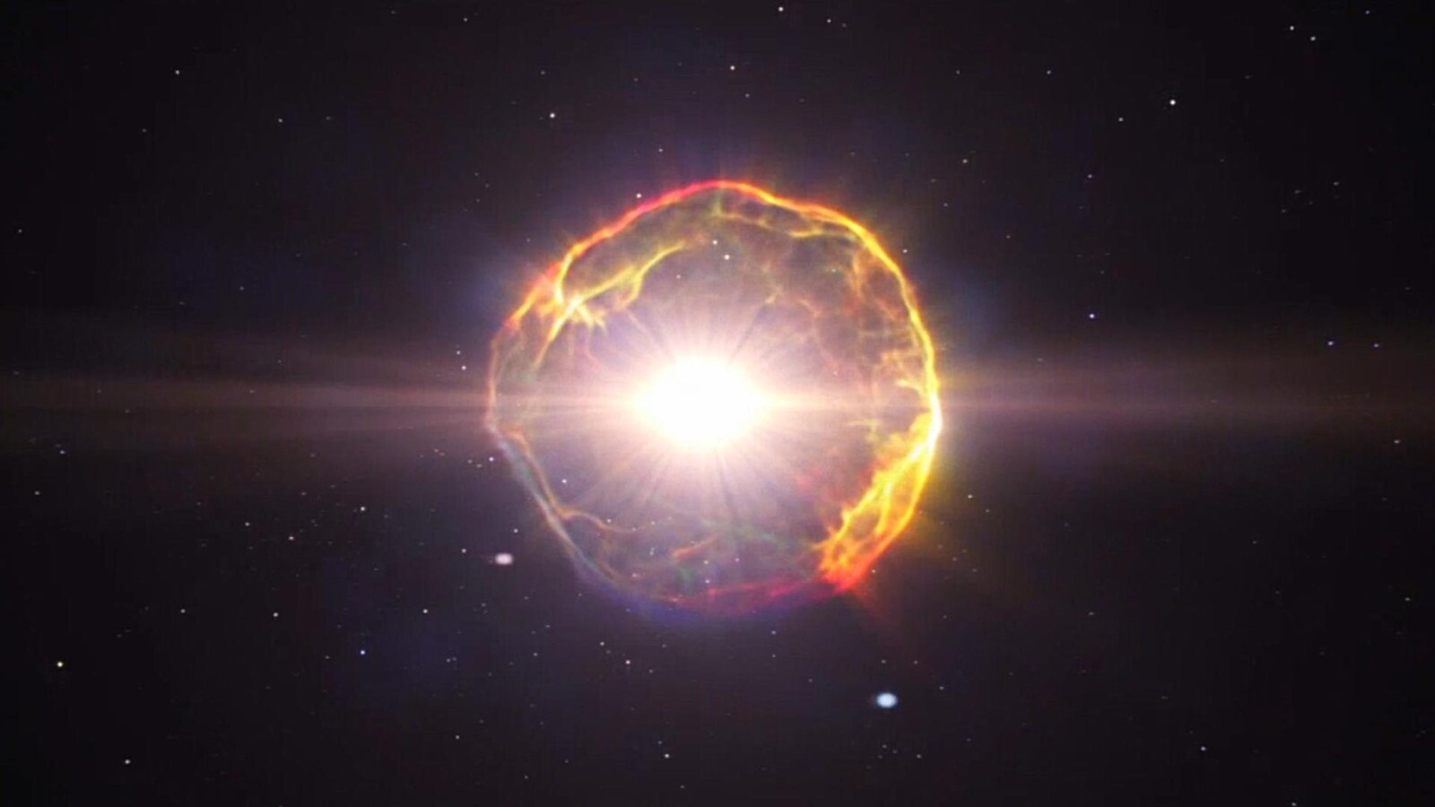 Impression artistique d'une supernova.