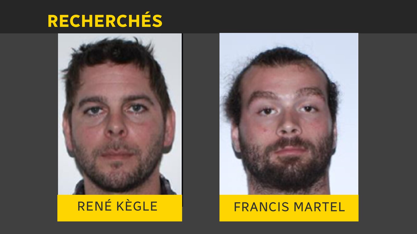 Visage des deux hommes