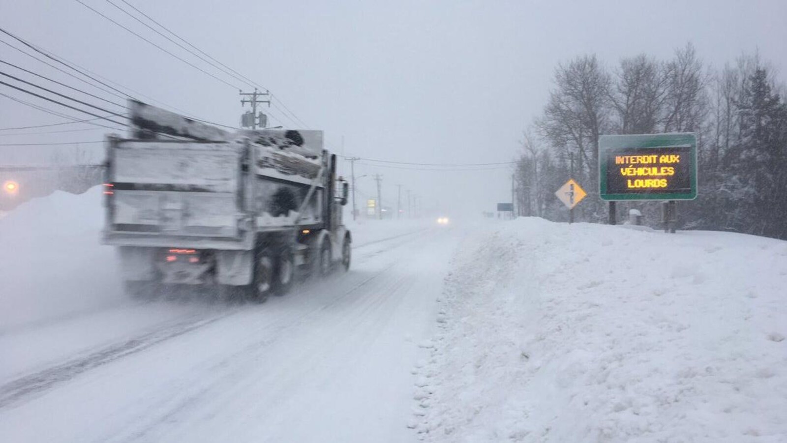 Tempête de neige sur la Côte-Nord