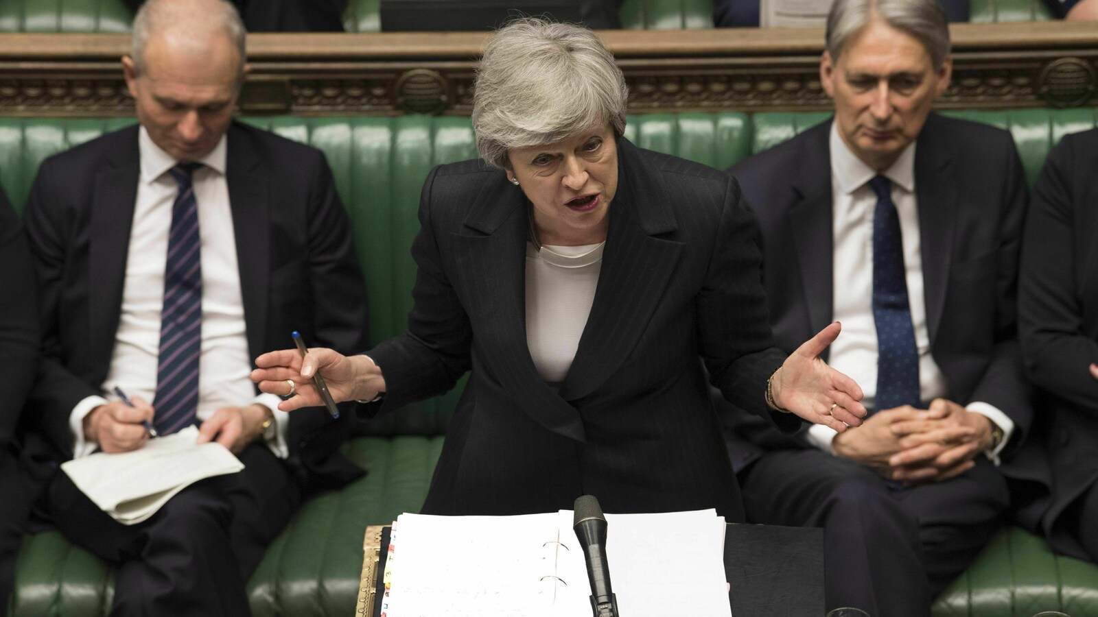 Theresa May à la Chambre des communes.