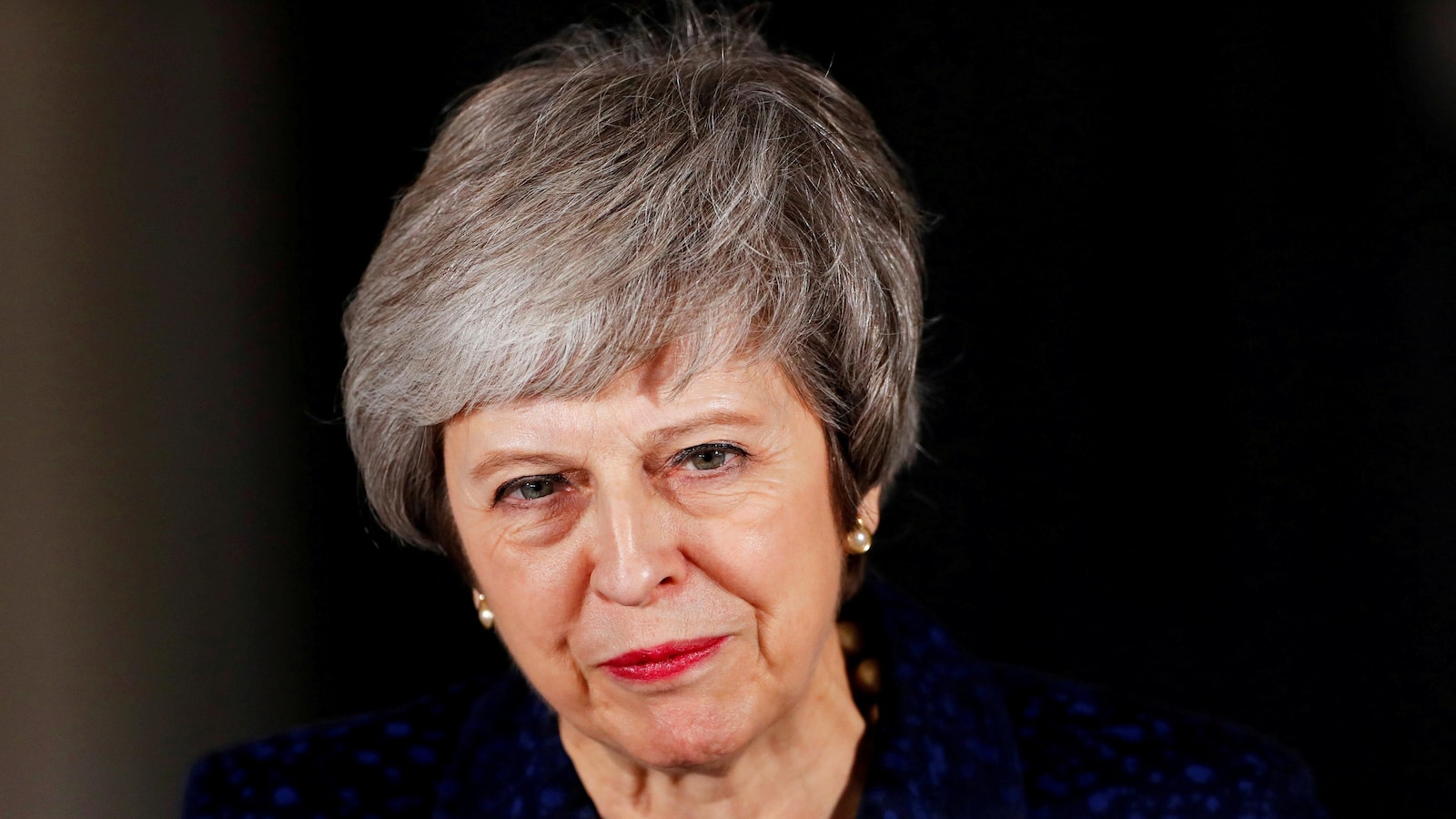 La première ministre britannique Theresa May devant le 10 Downing Street à Londres.
