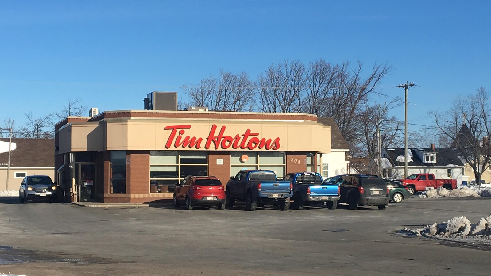 Le Tim Hortons de Shippagan, où le politicien Robert Gauvin va souvent faire son tour les dimanches matin.