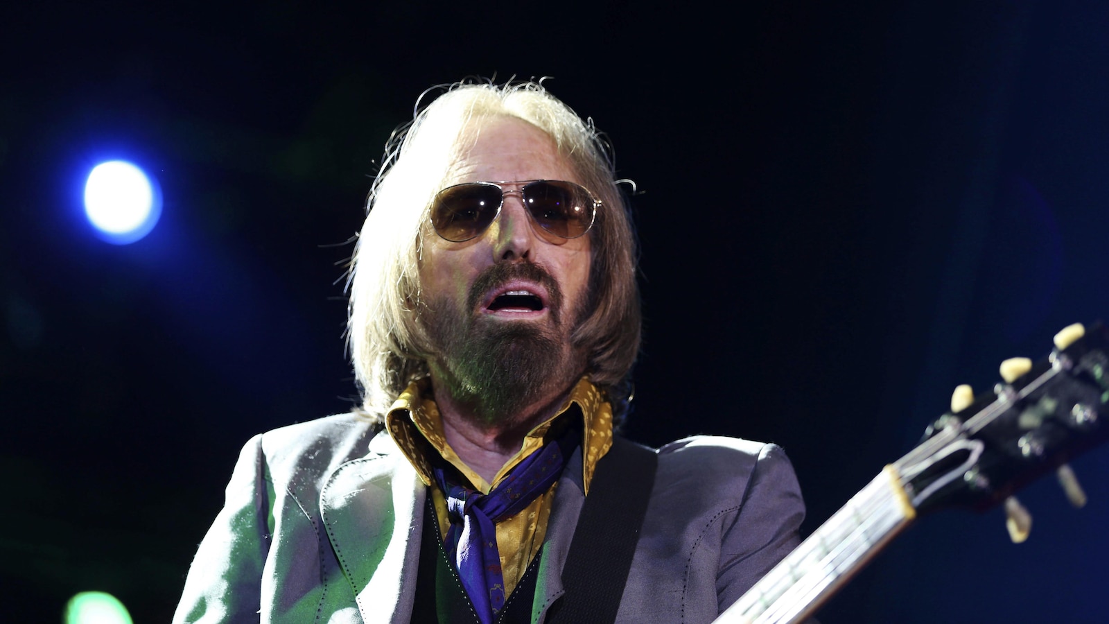 Tom Petty et son groupe The Heartbreakers au Arroyo Seco Music Festival, en 2017, à Pasadena, Californie