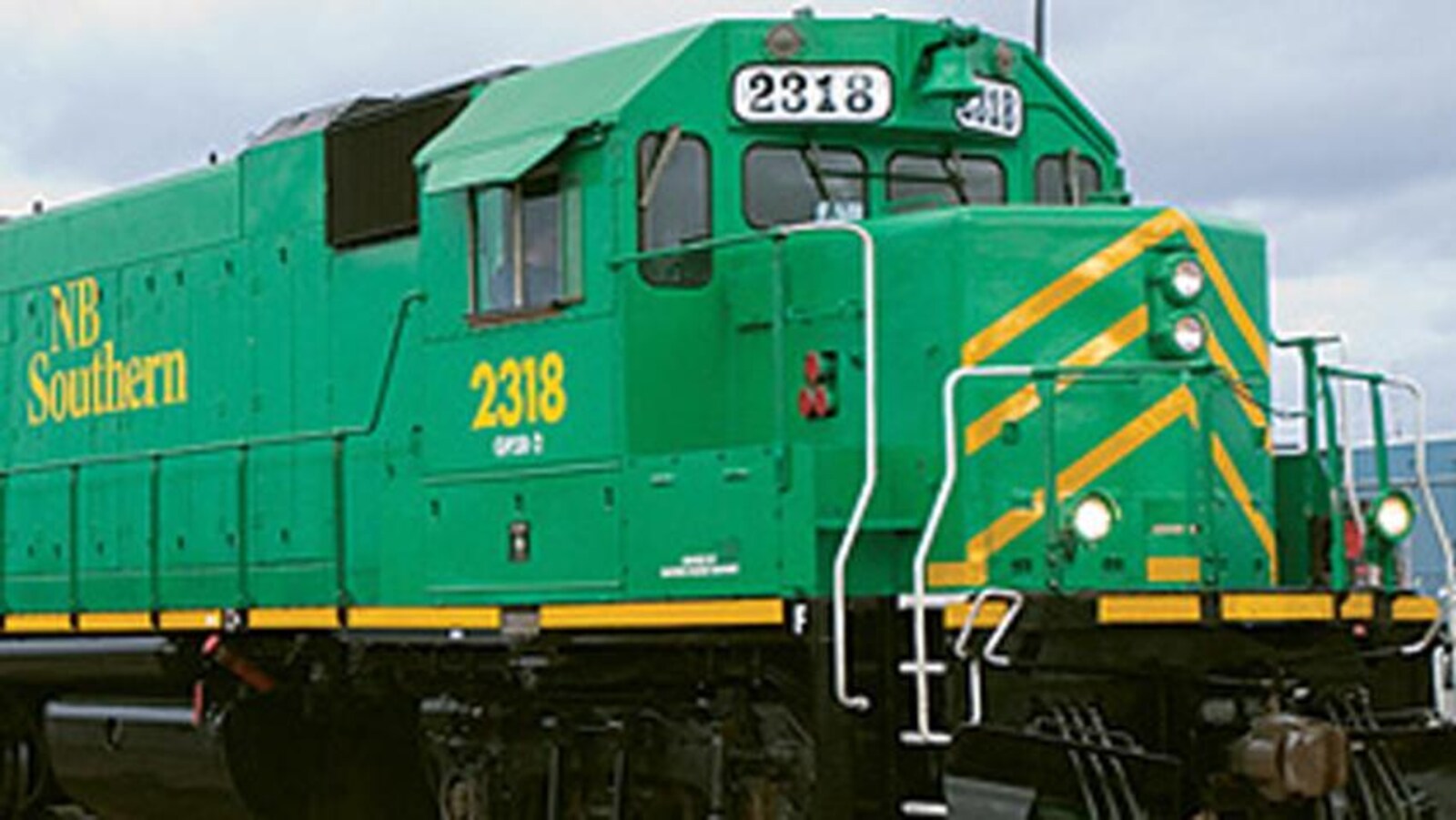 Un train de la NB Southern Railway, une filiale de J.D. Irving.